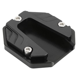 aqxreight Motorcycle Side Stand Plate Pad, Motorcycle Side Stand Plate Pad High Strength Kickstand Pad Plate Support Accessories (Black)