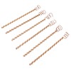 6PCS Electroculture Plant Stakes 10 Inch Natural Wood Stake Wrapped