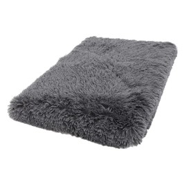 ORFOFE Warm Dog Bed Cat Calming Cushion Soft Winter Pet Mat for Dogs Cats Lightweight Portable Deep for Pet Cages Deep Grey