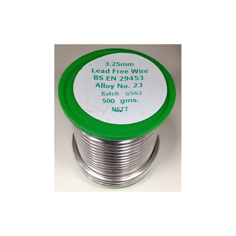 3.25mm Lead Free Solder Wire 500grams BS EN 29453