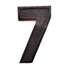 3 INCH Black Number 7 Patches Appliques Fabric Decorating for