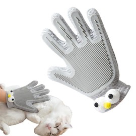 YBGGJO Grooming Gloves, Pet Brush, Cats, Rabbits, Gloves, For Right Hand, Massage Brush, Cute Brushing, Bath Brush, Brush, Dog, Pet Hair Removal, Breathable (Double Sided)