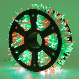 JMEXSUSS 600 LED Christmas String Lights Outdoor, Red and Green Lights Clear Wire, Christmas Twinkle String Lights Plug in for Tree Christmas Decorations