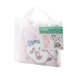 Asahi Kouyo Chiikawa Leisure Sheet, Thick, For 2 to 3 People, 1 Tatami Mat, Pink, Handbag, 3-Layer Construction, Waterproof, Cold Air and Warm, Soft Sitting Comfort, 1 Set