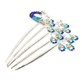 WOONEKY Rhinestone Bridal Hair Comb Elegant Side Clip for Weddings Delicate Decorative Accessory Chic Sparkling Hair for Brides and Special Occasions