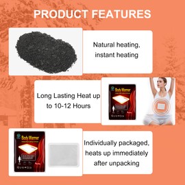 20 Pack Body Warmer Heat Patches, Lasting 10 Hours, 5.12 x 3.94 Inch