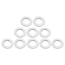 Motoforti Universal Flat Washer, 19mm ID 34mm OD 3mm Thickness, Durable, Stainless Steel, Silver Tone, 10 Pcs