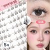 ROYAI ONE large capacity 7-9mm no-glue eyelashes artificial eyelashes glue-free eyelashes 120 bundles, 5 pcs., black / ROYAI ONE 대용량 7-9mm 노글루 속눈썹 인조 속눈썹 풀없이 붙이는 속눈썹 120속, 5개, 블랙