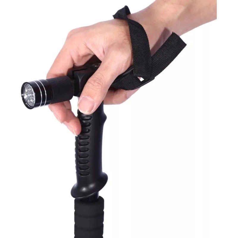 2 Bastones Trekking Senderismo Multifuncional Lampara Luzled