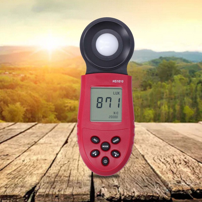 Auto Range Photometer Digital Display Illuminance Meter Electronic Handheld Light