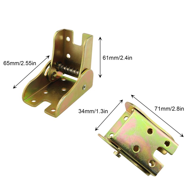 JCBIZ 4 piezas de bisagra plegable de acero inoxidable de