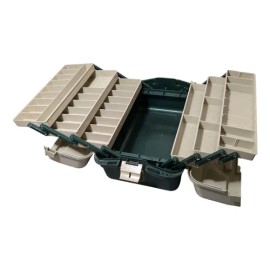 🎣 Caja de Pesca Plano 861600 Magnum Hiproof 6 Charolas | Organizador Multiusos para Señuelos y Accesorios | Color Verde | Resistente al Agua y Compacta (4.9/5⭐)
