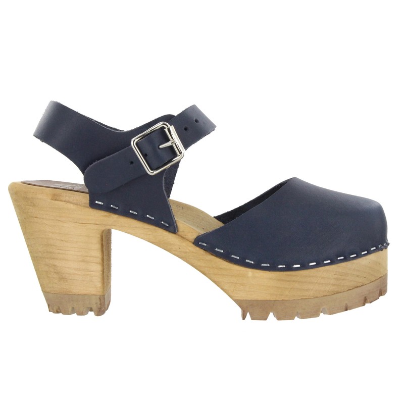 MIA Women's Abba Clog, Dark Blue Suede, 6 M US