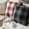 MIULEE Pack of 2 Classic Retro Checkers Plaids Cotton Linen