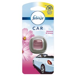 Febreze Car Clip Air Freshener, Odour Eliminator, Blossom & Breeze, 6 Count