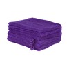 Pack of 10 Washcloths, Wash Mitts Set in Many Colours,