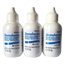 Polvo Stomahesive 3 Botes De 28.3 Gramos, No Fact. Blanco