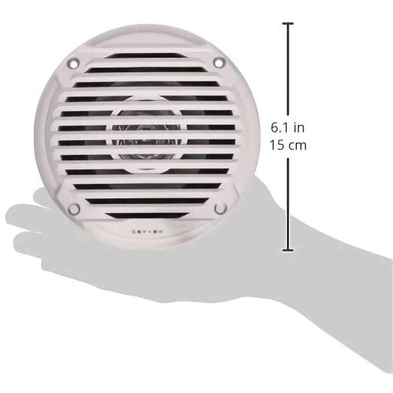 ASA Jensen MS5006W 5.25" Waterproof Marine Speaker - White