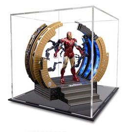 THE DISPLAY BOX CO | Caja de Acrílico Exhibición Vitrina Transparente Display de Acrilico Exhibidor para Colecciones de Figuras de Acción C0 (20x20x20cm)