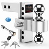 Tlvuvmo Adjustable Trailer Hitch, 6 Inch Drop Hitch Ball Mount