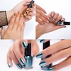 IMGDD Blue Metallic Nail Polish, Mirror Shiny Metal Long-Lasting Quick