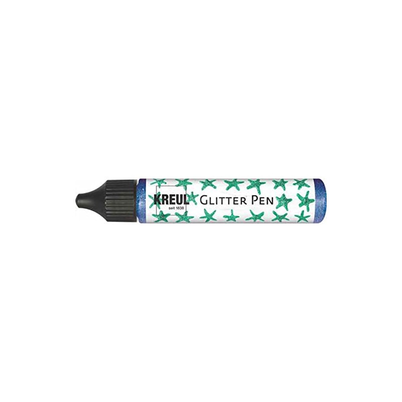 KREUL 49843 - Glitter Pen Blue, Glitter Effect Paint in