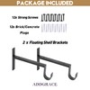 AddGrace Heavy Duty Closet Rod and Shelf Brackets 8 Inch