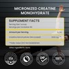 UpNourish Micronized Creatine Monohydrate Powder 400 G - Unflavored Vegan