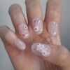 Cherry Blossom Gomdango Handmade Nail Tip Temperature Change - Short