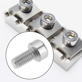 LT Easiyl Pack of 10 M3 x 6 mm Guitar Tremolo Clamp Locking Nut Screws Compatible with Floyd Rose (Silver)