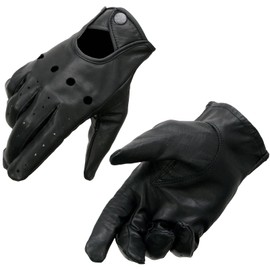 Milwaukee Leather Men's Leather Motorcycle Everyday Driving Hand Gloves - Large