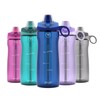 Pogo BPA-Free Tritan Plastic Water Bottle with Soft Straw Lid,