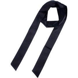 Tangseajiao Black Satin Ribbon Belt Long Sash Belt Wedding Dress Belt Bridal Waist Belt Robe Belt Replacement Special Occasion Accessories for Women Girls Women's Belts