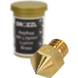 BROZZL MK8 Nozzle Brass 0.1 mm Diameter for Creality Ender 3, Ender 3 Pro, CR-10, CR-10S 10101010