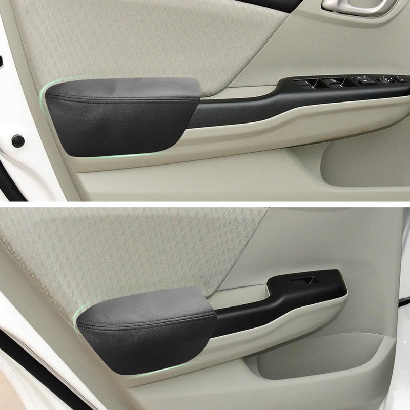 VKGUG 4PCS Door Panel Armrest Cover Replacement Compatible with Honda