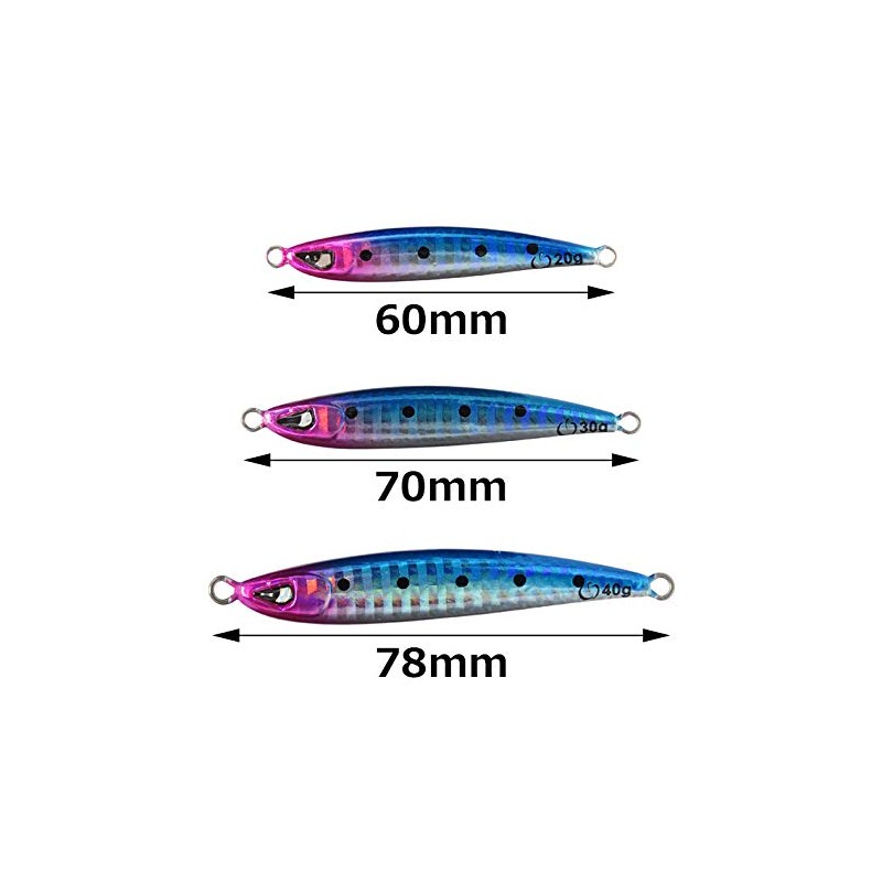 Ocean Brave [True Solid] Lure, Compact Silhouette, Metal Jig Set