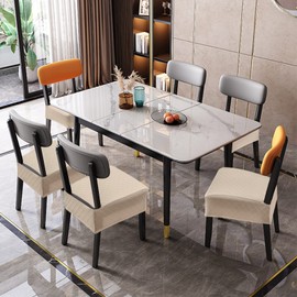 Genina Waterproof Seat Covers for Chairs Seat Covers for Dining Room Chair Slipcovers Kitchen Chair Covers Dining Chair Covers