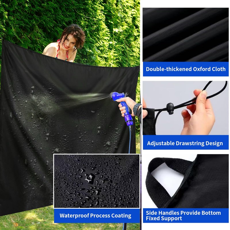 7.5 x 6 ft Black Large Adjustable Waterproof Car Tail