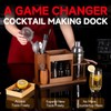 Lexenic Cocktail Making Dock, 23-Piece Cocktail Shaker Set with Versatile