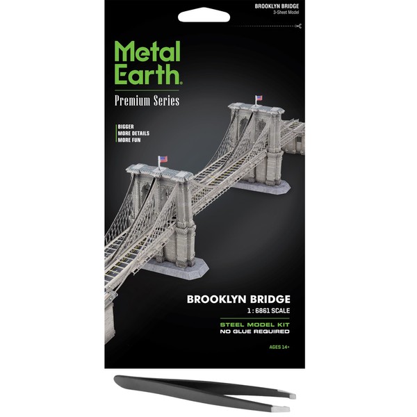Fascinations Metal Earth Premium Series Brooklyn Bridge 3D Metal Model
