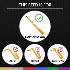Légère Reeds - Soprano Saxophone Reed, American Cut, Strength 3.00 (SSA3.00) - Premium Synthetic Woodwind Reed