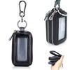 Guolich Car Key Chain Bag Double Zipper Leather Protection Key
