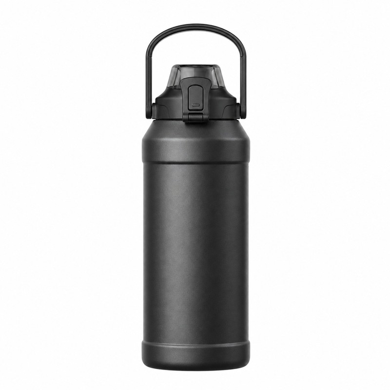 Insulated Water Bottle with Straw & Handle – 316 Stainless
