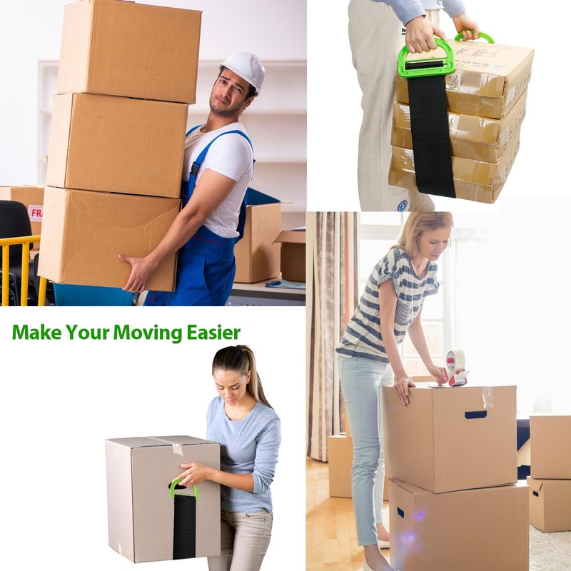Adjustable Moving Straps, 2Pack 1-Person Handle Moving Lifting Straps for