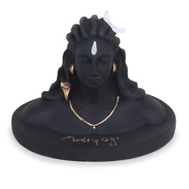 Zap Impex Adiyogi Statue Shiva Idol for Dashboard | Mahadev Idol for Home Decoration Temple Puja Adiyogi Statue