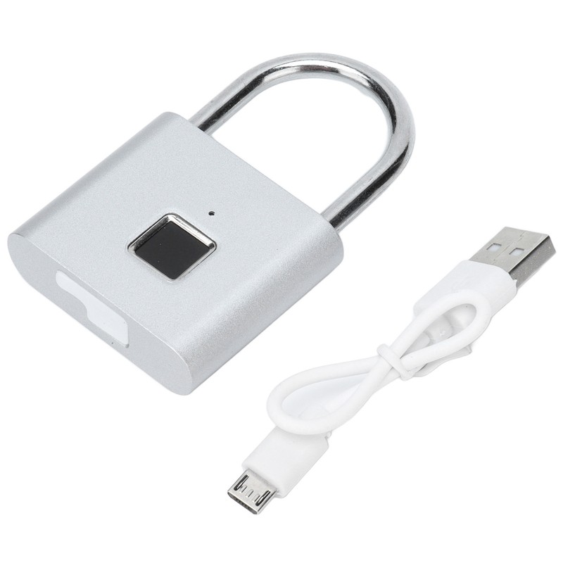 Fingerprint Padlock Zinc Alloy Smart Office Home Cabinet Door Dormitory