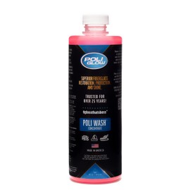 Poli Glow Poli Wash – 16 oz Concentrated Foaming Boat & RV Soap – pH Neutral, Biodegradable Cleaner – Safe for Poli Glow, Ceramic Coatings, Fiberglass, Gel Coat, Aluminum & Painted Surfaces