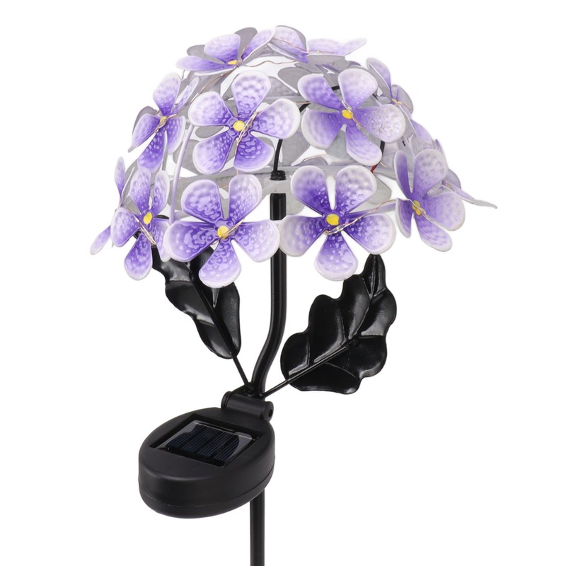 Solar Garden Lights LED Outdoor Decorative Lights Solar Hydrangea Flowers