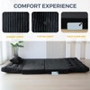 MAXYOYO Folding Sofa Bed, Tufted Bean Bag Bed with Pillows
