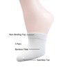 Yomandamor Womens Bamboo Seamless Toe Topper Socks Toe Liner Half